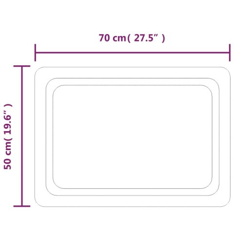  Lustro łazienkowe z LED, 50x70 cm