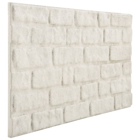  Panele ścienne 3D, wzór białej cegły, 11 szt., EPS