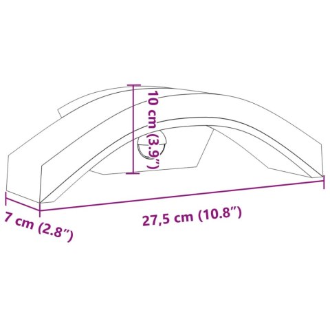  Zewnętrzne kinkiety LED z czujnikami, 2 szt., białe, aluminium