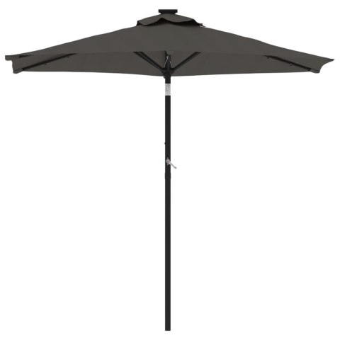  Parasol ogrodowy na stalowym słupku, antracyt, 225x225x212 cm