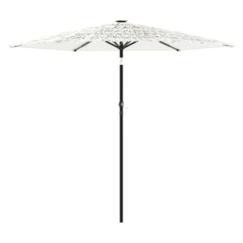  Parasol ogrodowy na stalowym słupku, biały, 268x268x226 cm