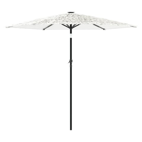  Parasol ogrodowy na stalowym słupku, biały, 268x268x226 cm