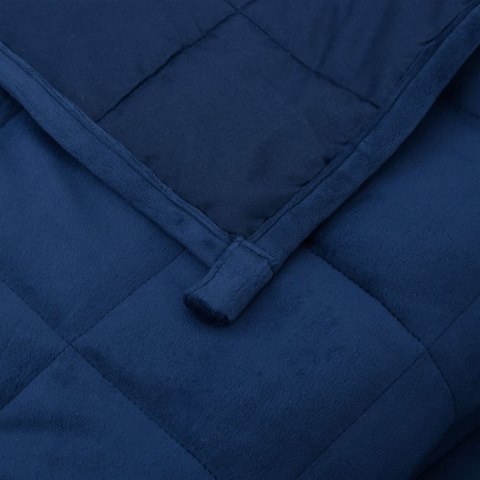  Koc obciążeniowy, niebieski, 137x200 cm, 10 kg, tkanina
