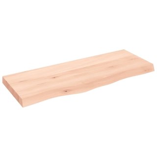  Blat do łazienki, 100x40x(2-6) cm, surowe, lite drewno