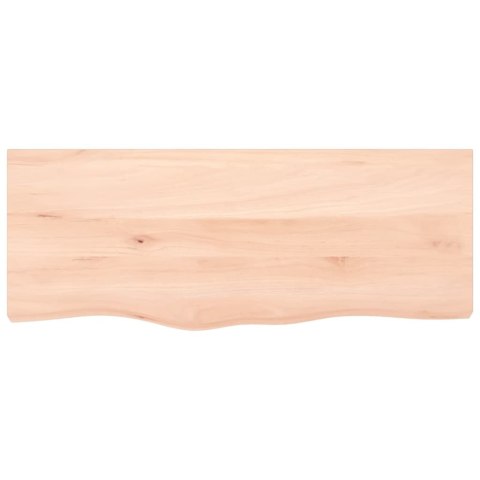  Blat do łazienki, 100x40x(2-6) cm, surowe, lite drewno