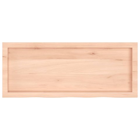  Blat do łazienki, 100x40x(2-6) cm, surowe, lite drewno