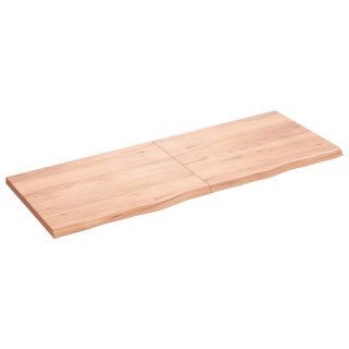  Blat do stołu, jasnobrązowy, 160x60x(2-4)cm, lite drewno dębowe