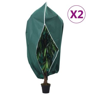  Kaptury ochronne z suwakiem, 2 szt., 70 g/m² 3,93x3,5 m