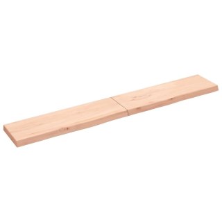  Blat do łazienki, 200x30x(2-6) cm, surowe, lite drewno