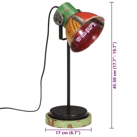  Lampa stołowa, 25 W, wielokolorowa, 17x17x50 cm, E27