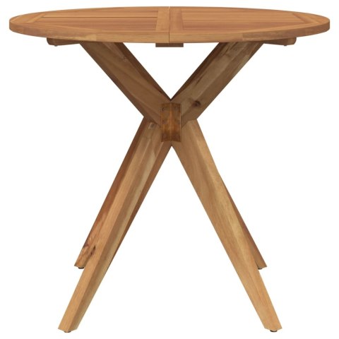  Stół ogrodowy, okrągły, Ø85x75 cm, lite drewno akacjowe