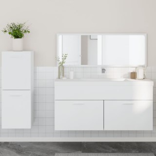  3-cz. zestaw mebli łazienkowych, biały, materiał drewnopochodny