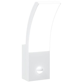 Zewnętrzny kinkiet LED z czujnikiem, biały, odlewane aluminium