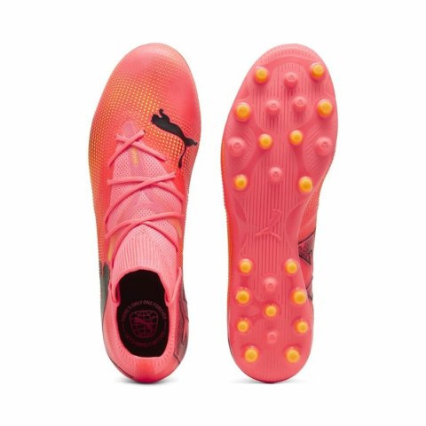 Buty korki dla dorosłych do gry w piłkę Puma FUTURE 7 MATCH MG Sunset Glow Czerwony - 44