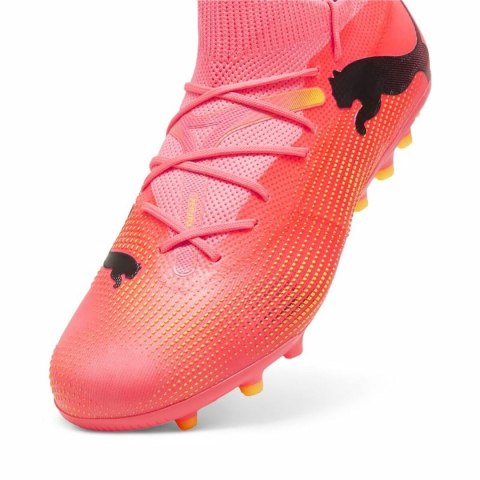 Buty korki dla dorosłych do gry w piłkę Puma FUTURE 7 MATCH MG Sunset Glow Czerwony - 44