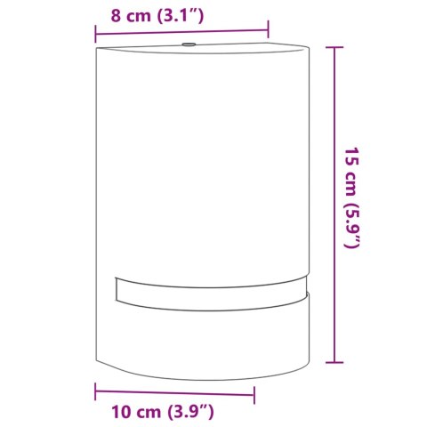  Kinkiet zewnętrzny, czarny, odlewane aluminium