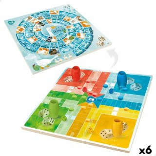 Deska Parcheesi Colorbaby 25 x 1 x 25 cm (25 Części) (6 Sztuk)