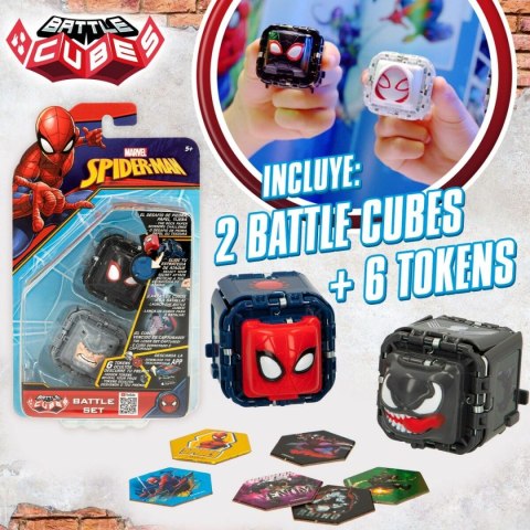 Gra Zręcznościowa Spider-Man Battle Cubes (12 Sztuk)