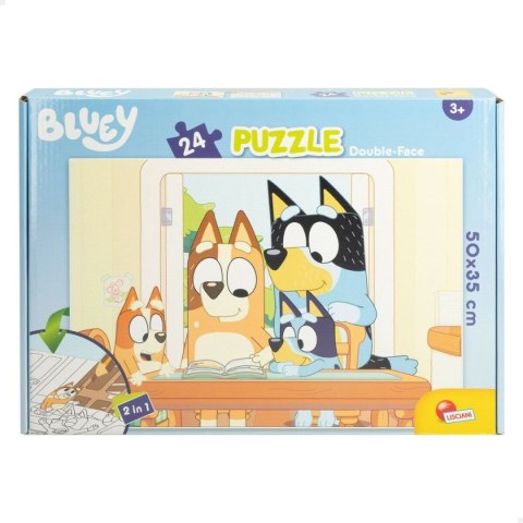 Puzzle dla dzieci Bluey Dwustronny 24 Części 50 x 35 cm (12 Sztuk)