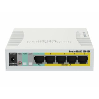 Centralka Switch na biurko Mikrotik CSS106-1G-4P-1S