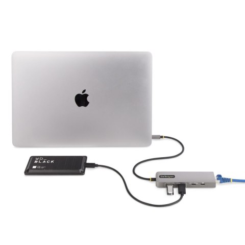 HUB USB-C Startech 10G2A1C25EPD-USB-HUB Szary