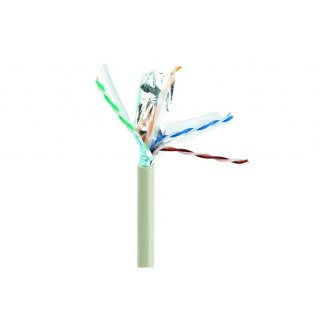 Kabel Sieciowy Sztywny UTP Kategoria 6 GEMBIRD FPC-6004-SOL Szary 305 m 100 m