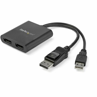 Zwrotnica elektryczna (spliter) DisplayPort Startech MSTDP122DP Czarny 4K Ultra HD