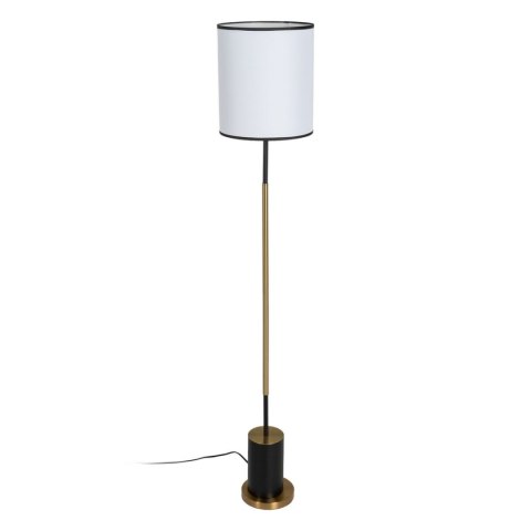 Lampa Stojąca Biały Czarny Złoty Żelazo Materiał 40 W 28 x 28 x 157 cm