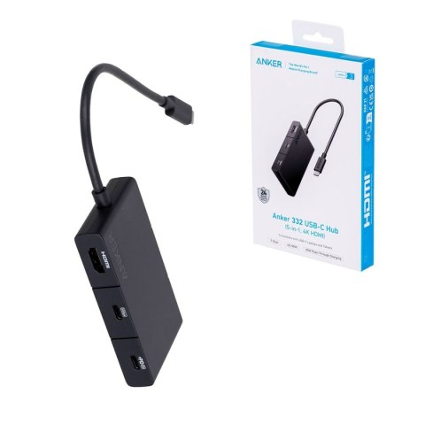 HUB USB Anker 332 100 W Czarny