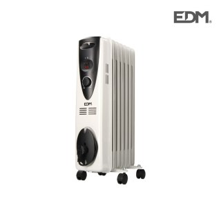 Grzejnik olejowy (7 żeberek) EDM Biały 1500 W