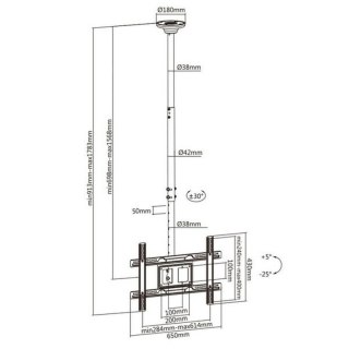 Uchwyt na TV MacLean MC-803 23" 100" 50 kg