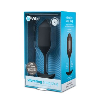 Korek Analny Snug XL B-Vibe Vibrating Czarny