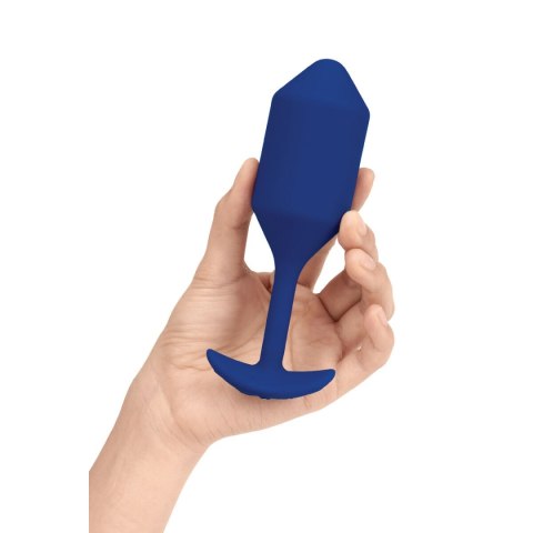 Korek Analny Snug XL B-Vibe Vibrating Niebieski