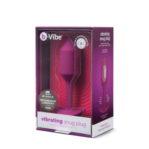 Korek Analny Snug M B-Vibe Vibrating Różowy