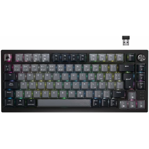 Klawiatura Bezprzewodowa Corsair K65 Plus Czarny Qwerty Hiszpańska