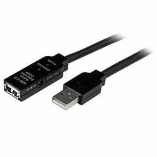 Kabel z rozgałęźnikiem USB Startech USB2AAEXT20M Czarny 20 m 20 cm