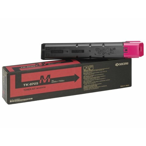 Toner Oryginalny Kyocera TK-8705M Czarny Magenta