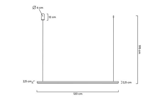 MOOSEE lampa wisząca LINUS 120 złota