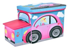 Pojemnik na zabawki Samochód różowy