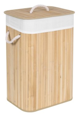 Kosz bambusowy pojemnik na pranie 1 komorowy naturalny