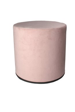 Okrągła pufa dekoracyjna Elegance różowa