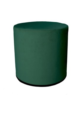 Okrągła pufa dekoracyjna Elegance zielona