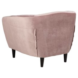 Fotel RONA kolor pudrowy róż styl glamour do wewnątrz actona - SOFA/ACT/RONA/DUSTYROSE+BLACK/79X97X83