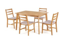 Zestaw stół i krzesła STEN halmar - TABLE+CHAIR/HL/STEN/OAK+MOKATE