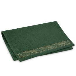 Ręcznik ALLIUM kolor butelkowa zieleń styl klasyczny 30x50 ameliahome - TOWEL/AH/ALLIUM/B.GR/30x50
