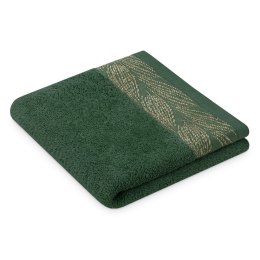Ręcznik ALLIUM kolor butelkowa zieleń styl klasyczny 50x90 ameliahome - TOWEL/AH/ALLIUM/B.GR/50x90
