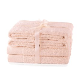 Ręcznik AMARI - AMELIAHOME kolor pudrowy róż 2*70x140+4*50x100 ameliahome - TOWEL/AH/AMARI/PINK/SET2*70x140+4*50x100