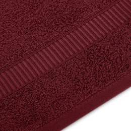 Ręcznik AVIUM kolor bordowy styl klasyczny 70x130 ameliahome - TOWEL/AH/AVIUM/D.RED/70x130