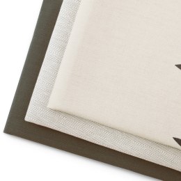 Ręcznik kuchenny LETTY kolor brązowy drukowany motyw nowoczesny styl nowoczesny 50x70 ameliahome - KIT/AH/LETTY/MIX/LEAVES/BROWN