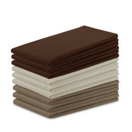 Ręcznik kuchenny LETTY kolor brązowy gładki motyw klasyczny styl klasyczny 50x70 ameliahome - KIT/AH/LETTY/PLAIN/BEIGES/9PACK/50